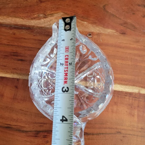 Vintage Crystal Creamer/Pitcher Flower Design American Brilliant Cut Heavy - Picture 8 of 9